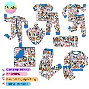YKK Zipper bambou personnage pyjamas ensemble Pâques Mickey Minnie Zippy bambou <span class=keywords><strong>Boutique</strong></span> enfants vêtements - Product Image 2