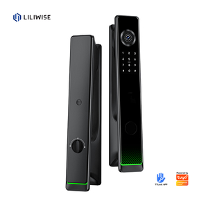 Liliwise Fully Automatic Electronic Black <b>Smart</b> Gate Lock Outdoor Tuya Ttlock <b>Camera</b> <b>Smart</b> Lock With Ble Fingerprint Waterproof - Product Image 1