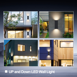 Applique murale carrée en aluminium pour l'extérieur Lampe murale à LED étanche pour la maison - Product Image 6