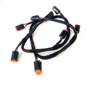 China fábrica Custom Made Automotive Wire Harness Fabricante DT04-4P 4Pin Extenção Wire harness