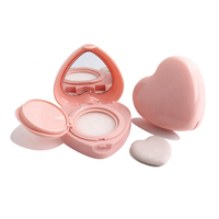 Boîtier vide de luxe rose pêche pour maquillage OEM, compatible avec les coussins d'air, crèmes BB et CC hydratantes, et fonds de teint – Emballage cosmétique végétalien
