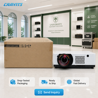 Projecteur laser professionnel CAAVITS 7100 lumens WUXGA 1920x1200 3LCD pour l'éducation, les salles de conférence, projecteur pour salle de réunion