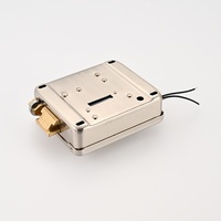Serrure de porte électronique robuste en acier inoxydable avec cylindre en laiton à clé, contrôle électrique silencieux, pour portail de sécurité