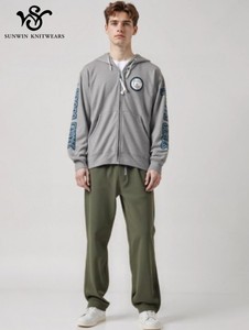 Pantaloni Sportivi Casual da <span class=keywords><strong>Uomo</strong></span> <span class=keywords><strong>Verde</strong></span> Oliva, Stile Comodo e Ampio - Product Image 2