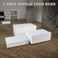 Support de Présentation Moderne en Acrylique Écologique de 3 mm d'Épaisseur, 20 cm de Haut, pour Vêtements, Buffet ou Aliments, Facile à Assembler - 1 Pièce en Stock