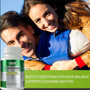 Etiqueta privada Relajación vegana Sueño y calma Pastillas de apoyo Suplemento Alivio del estrés Soporte Estado de ánimo <span class=keywords><strong>L</strong></span>-teanina Cápsulas - Product Image 4