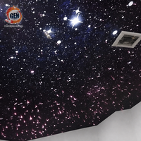 Venta al por Mayor de Techos Elásticos de Alto Brillo con Diseño de Cielo Estrellado para Renovación de Techos de Dormitorios