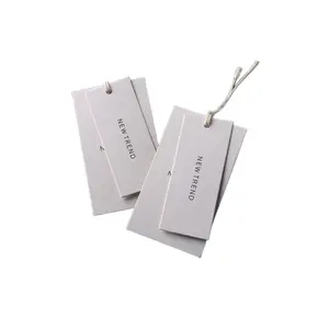 Wholesale Cheap Fashion Luxury Clothing Hangtags Custom Professional Manufacturer Garment Paper Hangtags Labels for Clothes