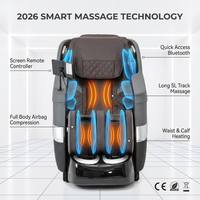 Fauteuil de massage électrique intelligent 3D OYEAL avec fonction Shiatsu, contrôle de la minuterie, gravité zéro, rail S&L, compression d'air pour tout le corps, 120W