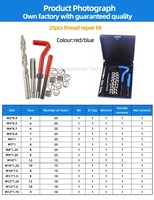 Kit d'outils de réparation de filetage Helicoil OEM à insertion libre 11*1.5