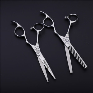 Chuanben Professional Hair Scissors 5.5 Inch Stainless Steel Flat Shears Thinning Shears For Stylists - Product Image 4