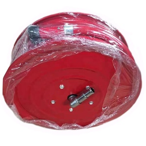 Red Painted Steel Reel with Swinging Rubber <strong>Fire</strong> Hose Reel <strong>Drum</strong> - Product Image 3