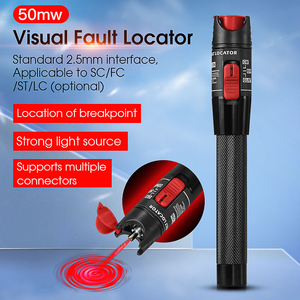Lápiz de Prueba de Fibra Óptica AUA-50MW, Lápiz de Luz Roja VFL, Adecuado para Localizador Visual de Fallas de Fibra Óptica con Interfaz SC/FC/ST - Product Image 2