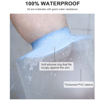 Protège-plâtre en silicone souple personnalisé pour adulte, durable, étanche, pour la protection des plaies après le bain, la douche et les soins post-chirurgicaux
