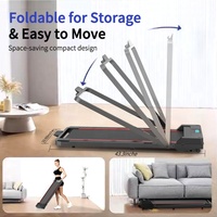 Portable électrique motorisé Gym exercice pas cher tapis roulant plat course sous le bureau tapis de marche Machine
