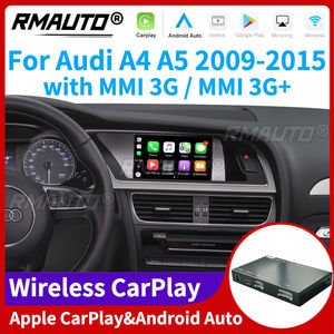 RMAUTO Apple CarPlay Inalámbrico MMI para Audi A4 A5 2009-2015, Android Auto, Mirror Link, AirPlay, Compatible con Cámara de Reversa - Product Image 1