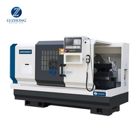 CAK6150V Heavy Duty 220V CNC Tour Machine GSK 4 Positions Outil En Acier Coulée Torno CNC Intégral Plat Lit 82mm Broche Alésage Fanuc