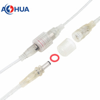 Barre lumineuse LED câble de signal d'alimentation 5.5*2.1mm M13 moulé mâle femelle connecteur DC Plug/Jack pour LED