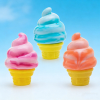   Joli cube sensoriel en peluche Schylling, jouet à presser couleur crème glacée, jouet anti-stress souple pour enfants et adultes