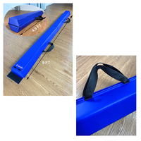 Barre d'équilibre pliable 1,8 m |   Couverture en cuir PU antidérapante pour barre de gymnastique pour l'entraînement à domicile et la pratique professionnelle
