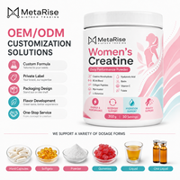 Créatine monohydrate en poudre pour femmes adultes, marque privée OEM, nutrition sportive, soutien énergétique musculaire, formule propre, fitness