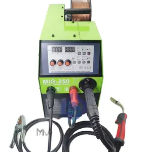 Mig 250 kaynakçı co2 kaynak makineleri MIG MAG MMA DC inverter IGBT 220V 15KG için tel besleyici mig soldadora