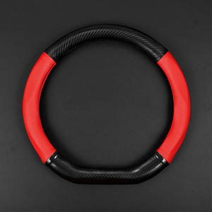 Couverture de volant en Fiber de carbone, 38cm, accessoires <span class=keywords><strong>d</strong></span>'intérieur pour BMW série 1/3/5/7, E38, E39, E46, X3, X5, Z3, Z4 - Product Image 2