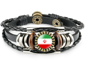 <span class=keywords><strong>Jordan</strong></span> Flag Retro Asian National Flag Pattern Bracelet Pulseras Vintage para Turquía Japón Corea del Sur para promociones - Product Image 3