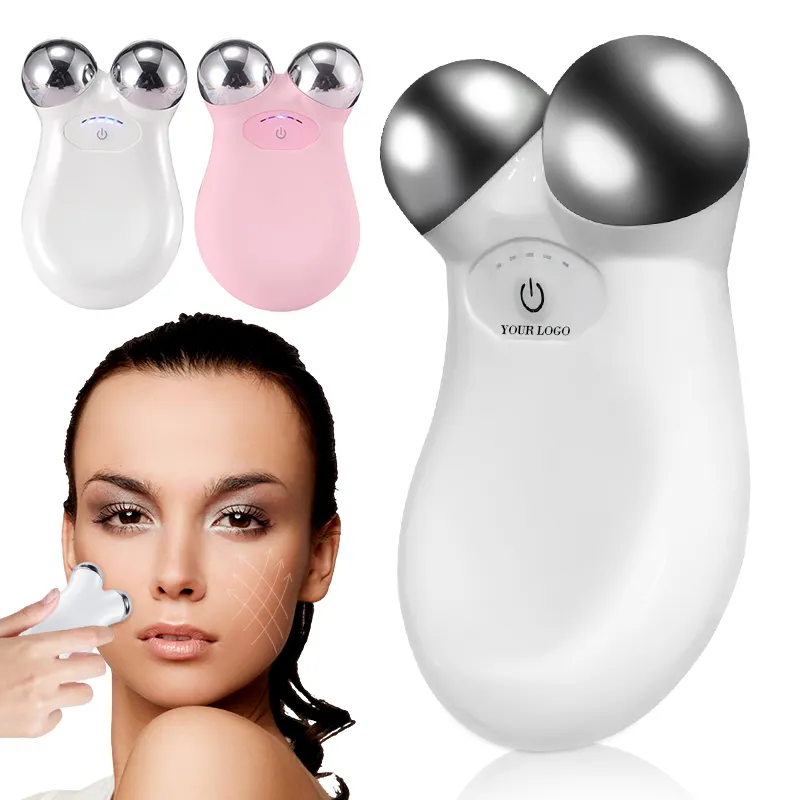 micro current lifting instrument anti aging skin care anti wrinkles face massage roller microcurrent face lifting device