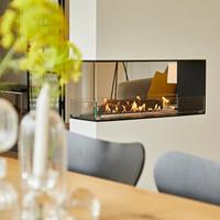 Cheminée électrique à l'éthanol avec insert décoratif intelligent et sûr pour appartement