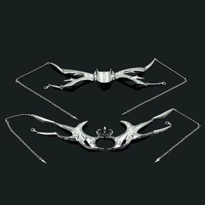 Wowei Maskerade Mechanische <span class=keywords><strong>Prom</strong></span> Gezicht Metalen Masker Vloeibare Cosplay Face Accessoires Voor Vrouwen Ornament - Product Image 4