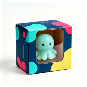 Boîte en carton personnalisée avec fenêtre transparente en PET, emballage de vente au détail pour jouets sensoriels pour enfants - Product Image 1