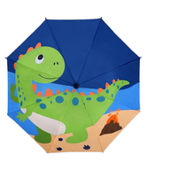 Parapluie pour enfants avec logo personnalisé, 3 plis, 8 baleines en fer, imprimé dessin animé, UPF 50+, poignée en alliage, parapluie de pluie compact automatique pour enfants