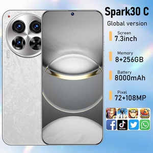 Copie étincelle 30 <span class=keywords><strong>pro</strong></span> smartphone 256gb 7.3 90hz amo diode électroluminescente dot display 8-core grande batterie téléphone mobile - Product Image 6