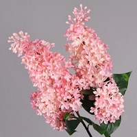 Bunga Lilac Buatan Rosan, Bunga Tiruan Berkualitas Tinggi, Cetakan Gel Lunak Injeksi, Ornamen Dekoratif Ruang Tamu Modern, Berbahan Minyak