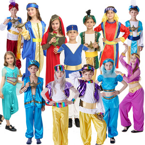 Children Qatar Prince Princess Cosplay Costume Fashion Prince Dubai United Arab Emirates Performs Costume Arab <strong>Aladdin</strong> <strong>Clothes</strong> - Product Image 2