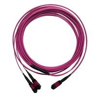 Câble de raccordement à fibres optiques MPO direct usine, OM4 multimode, gaine LSZH PVC pour réseaux WiFi 4G 3G