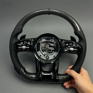 Volante de Fibra de Carbono para <span class=keywords><strong>Mercedes</strong></span> Benz W176 W177 AMG GT W245 W246 W247 W211 W212 W213 W463 GLC GLE GLK GLS - Product Image 4