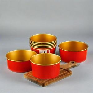 กล่องใส่อาหารแบบใช้แล้วทิ้งสำหรับใส่สลัดซูชิทำจากกระดาษสีขาวเกรดอาหาร - Product Image 6