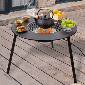 Barbecue d'extérieur haut de gamme, foyer, ensemble de thé, portable, détachable, pour cour, sans fumée, <span class=keywords><strong>table</strong></span> électrique, barbecue au charbon double usage - Product Image 4