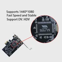 Carte d'extension PCIe vers FireWire 1394 pour appareil photo numérique, adaptateur de capture vidéo HD DV avec convertisseur de compression pour PC