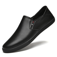 Mocassins pour hommes Mocassins Penny Chaussures plates en cuir basses à enfiler Chaussures de skateboard Printemps Eté Baskets Mode décontractée Fait à la main