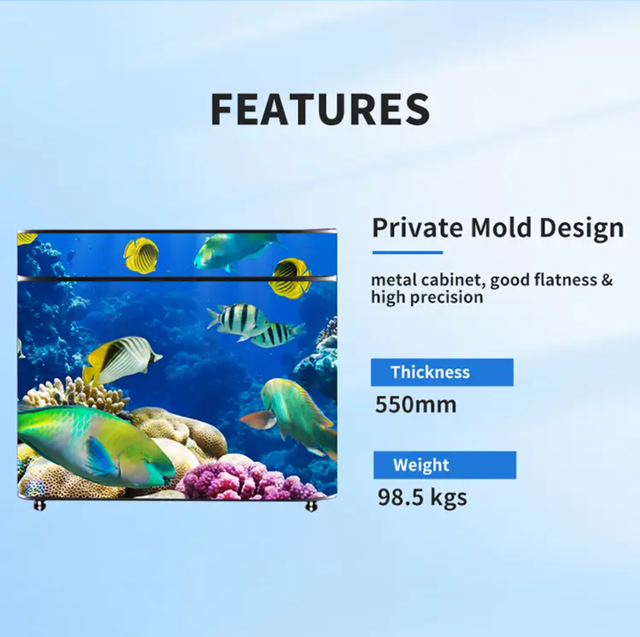 Source Factory P2.5 Front Desk Advertising High-Definition Full-Color LED Display for Shopping Mall Creative Bar Counter 1000cd