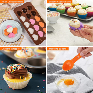 Utensilios <span class=keywords><strong>de</strong></span> Repostería: Herramientas <span class=keywords><strong>de</strong></span> Decoración <span class=keywords><strong>de</strong></span> Pasteles, Alisador <span class=keywords><strong>de</strong></span> Silicona, Raspador, Soporte Giratorio, Juego <span class=keywords><strong>de</strong></span> Boquillas para Decorar, Cupcake DIY, Comida para Fiestas - Product Image 5
