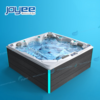 Spa extérieur 2,3 m pour jardin, bain à remous massant JOYEE, système Balboa, acrylique, avec jets volcaniques – Grande Vente
