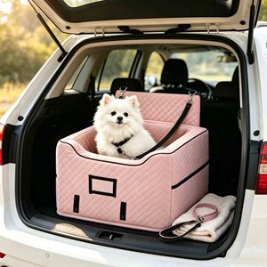 Siège auto rehausseur pour chien, coussin de protection pour animal de compagnie, siège de voyage pour chiot, siège auto pour chien, rehausseur de siège auto pour la plupart des voitures - Product Image 5