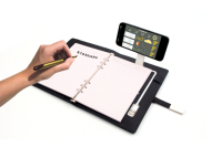 Cahier de Composition en cuir PU Logo lumineux chargeur sans fil organisateur multifonction support de charge de téléphone Pop-Up pour montres