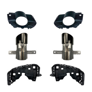 Embout d'échappement Amp-Z en acier inoxydable argent noir universel pour Mercedes-Benz Classe GLA H247 GLA200 220 250 GLA35 - Product Image 5