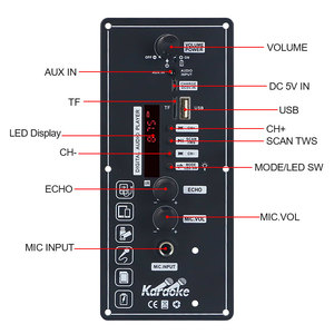 VIRE 10w迷你汽车音频放大器蓝牙辅助/TF/USB/麦克风功能3.7伏锂电池5V DC充电紧凑型便携式功放 - Product Image 2
