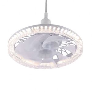 พัดลมเพดาน LED รุ่นใหม่ E004 พร้อมรีโมทคอนโทรล 85-265V ติดตั้งง่าย แสงสีขาวหรี่แสงได้ มอเตอร์แบบ Direct Cur สำหรับโครงการตกแต่งบ้าน - Product Image 4